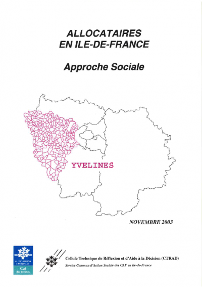 Allocataires en Île-de-France - Approche sociale - Yvelines- Novembre 2003