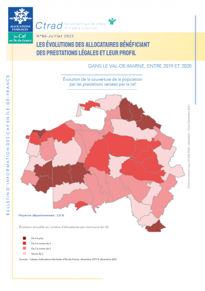 BI - 86 Les évolutions des allocataires bénéficiant des prestations légales et leur profil dans le Val-de-Marne, entre 2019 et 2020